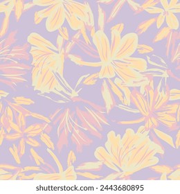 Pastell Abstraktes florales nahtloses Muster-Design für Modetextilien, Grafiken, Hintergründe und Kunsthandwerk