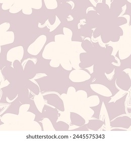 Pastel Abstract Floral seamless pattern design for fashion textiles, graphics, backgrounds and crafts