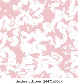 Pastel Abstract Floral seamless pattern design for fashion textiles, graphics, backgrounds and crafts