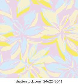 Pastel Abstract Floral seamless pattern design for fashion textiles, graphics, backgrounds and crafts