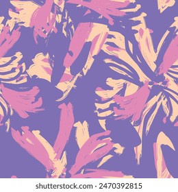 Pastel Abstract Floral seamless pattern design for fashion textiles, graphics, backgrounds and crafts