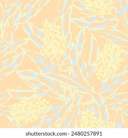 Pastel Abstract Floral seamless pattern design for fashion textiles, graphics, backgrounds and crafts