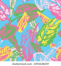 Pastel Abstract Floral seamless pattern design for fashion textiles, graphics, backgrounds and crafts