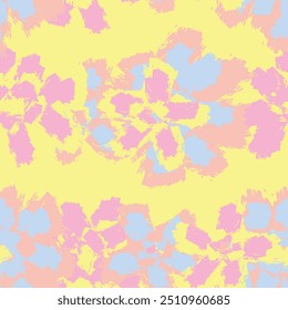 Pastel Abstract Floral design de padrão sem costura para têxteis de moda, gráficos, fundos e artesanato