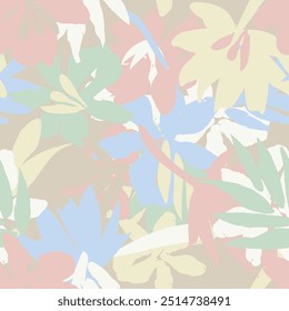 Pastel Abstractas Floral diseño de patrones sin fisuras para textiles de moda, gráficos, fondos y artesanías
