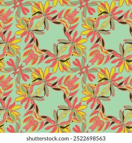 Pastel Abstractas Floral diseño de patrones sin fisuras para textiles de moda, gráficos, fondos y artesanías