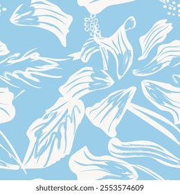Pastel Abstract Floral seamless pattern design for fashion textiles, graphics, backgrounds and crafts