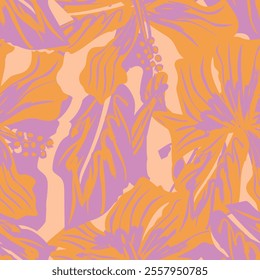 Pastel Abstract Floral seamless pattern design for fashion textiles, graphics, backgrounds and crafts