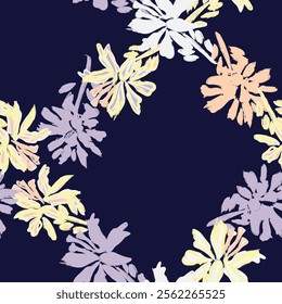 Pastel Abstract Floral seamless pattern design for fashion textiles, graphics, backgrounds and crafts