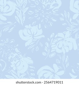 Pastel Abstract Floral seamless pattern design for fashion textiles, graphics, backgrounds and crafts