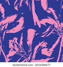 Pastel Abstract Floral seamless pattern design for fashion textiles, graphics, backgrounds and crafts