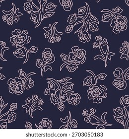 Pastel Abstractas Floral diseño de patrones sin fisuras para textiles de moda, gráficos, fondos y artesanías