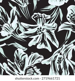 Pastel Abstract Floral nahtloses Muster Design für Mode Textilien, Grafiken, Hintergründe und Kunsthandwerk