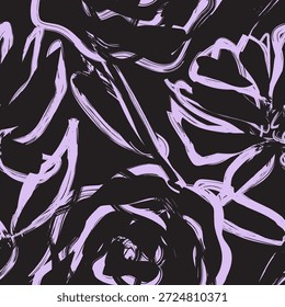 Pastel Abstract Floral seamless pattern design for fashion textiles, graphics, backgrounds and crafts