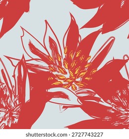 Pastel Abstract Floral design de padrão sem costura para têxteis de moda, gráficos, fundos e artesanato
