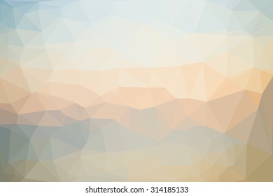 Pastel abstract geometric background consisting of colored triangles.