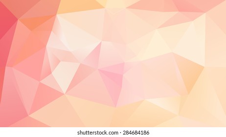 Pastel abstract geometric  low poly background vector