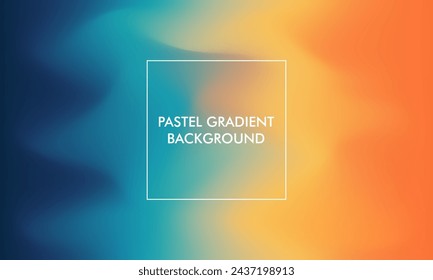 pastel abstract gradient background with blue, orange, yellow color