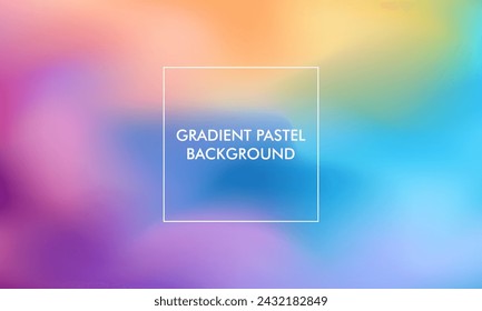 pastel abstract gradient background with yellow, blue, green, tosca, purpe, orange background