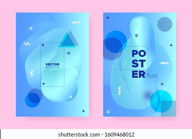 Pastel Abstract Memphis Brochure. Modern Fluid Poster. Liquid Banner. Trendy Geometric Magazine. Hipster Memphis Gradient. Graphic Fluid Shapes. Summer Liquid Pattern. Hipster Memphis Background.