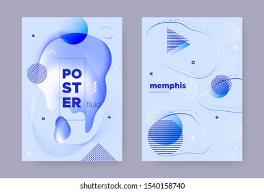 Pastel Abstract Memphis Gradient. Graphic Flow Shape. Liquid Pattern. Summer Geometric Template. Abstract Memphis Background. Vector Fluid Poster. Vibrant Wave Banner. Hipster Memphis Brochure.