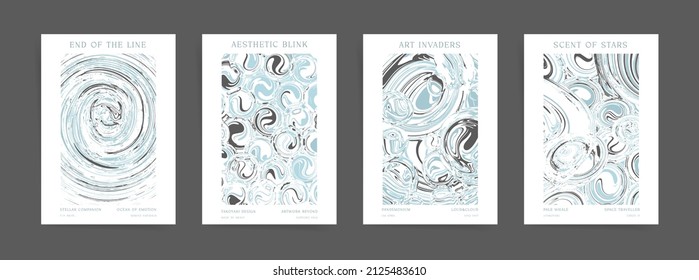 Pastel Abstract minimal template design artwork with typography for poster, flyer, brochure or cover. Painted space and elegant shapes posters.