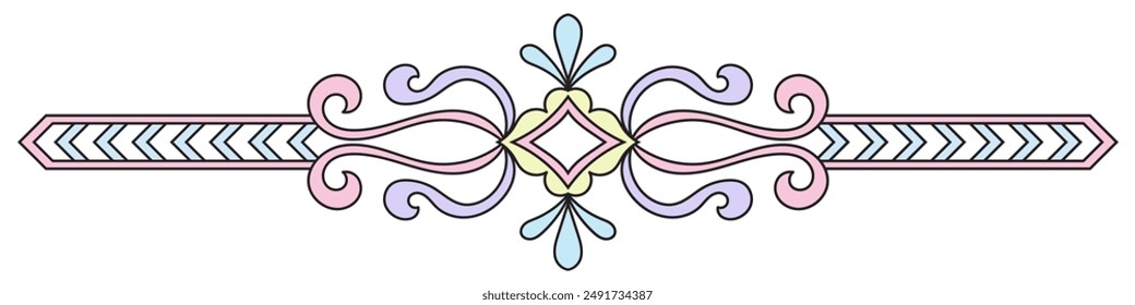 pastel abstract pattern border For wedding cards, carpet edges