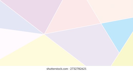 Pastellabstrakter geometrischer Polygonhintergrund mit weichen Farben