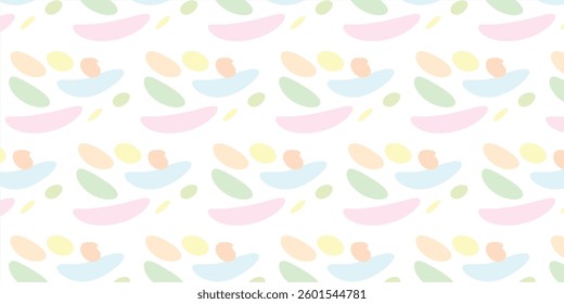 Pastel Abstract Seamless Pattern,  Soft Pastel Abstract Seamless 