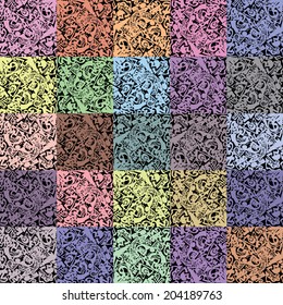 Pastel abstract squares