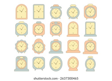 Pastel Alarm Clock Collection in Various Styles