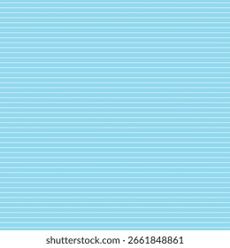 Pastel Aqua Horizontal Stripe Pattern Vector