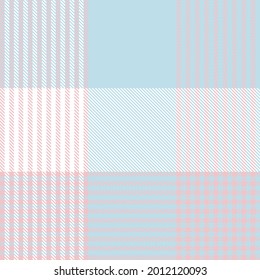 Pastel Asymmetric Plaid textured seamless pattern suitable for fashion textiles and graphics