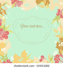 Pastel autumn background