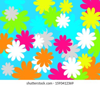 Pastel background with abstract figures
