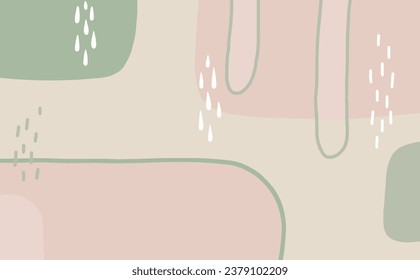 pastel background on abstract minimalist design style, Trendy abstract minimalist organic background. Vector art, stylish templates. vector Illustration.