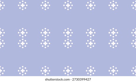 Patrón de fondo pastel pixel motivo de bordado de tela étnica con azul colorido, decoración, ikat, tribal, arte.