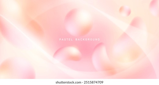 Pastel background, soft design modern vector illustration