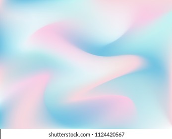 Pastel background sweet tone color palette pink, blue, green with smooth curved shape in vector illustration