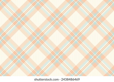 Pastel background tartan check, hounds pattern texture vector. Order fabric textile plaid seamless in sea shell and light color.