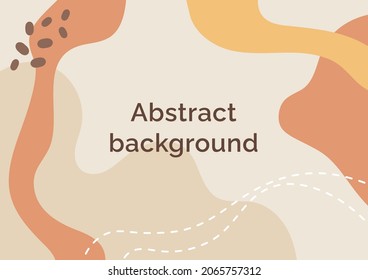Pastel background template and organic abstract shapes   line  Vector Illustration for cover  banner  brochure  poster  flyer   other 