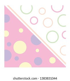 pastel background   vector decorative background with circles
