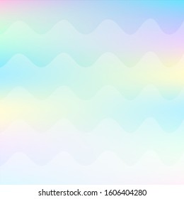 Pastel background with wavy lines pattern.