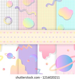Pastel backgrounds for blogs vectors
