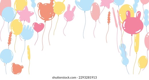 pastel balloons for party birthday