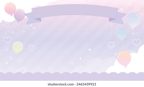 Pastel Balloons and Sky Backgrounds Web graphics	