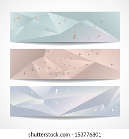 Pastel banners