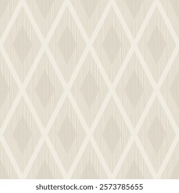 Pastel beige diamond seamless vector pattern background geometric textured for textile wallpaper