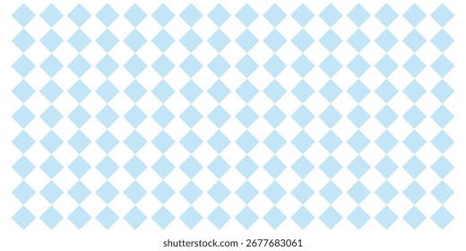 Pastel blue checkered. Abstract blue and white checkered pattern grid seamless background. checkerboard, chessboard, tartan, gingham, plaid pattern background
