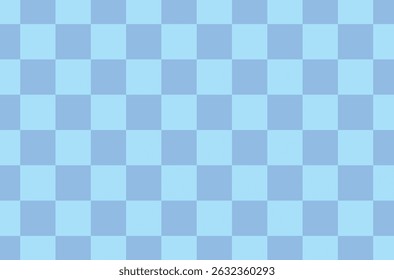 Pastel blue chessboard pattern, retro style background.